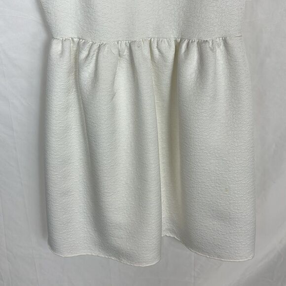 EVERLY Laura A-line Dress Medium Textured White - Picture 7 of 12